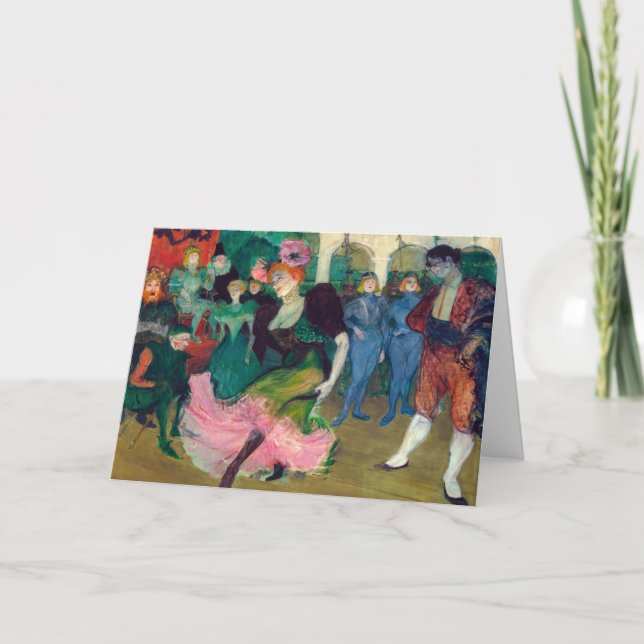 Toulouse-Lautrec - Marcelle Lender, Dancing Bolero Kort (Framsida)
