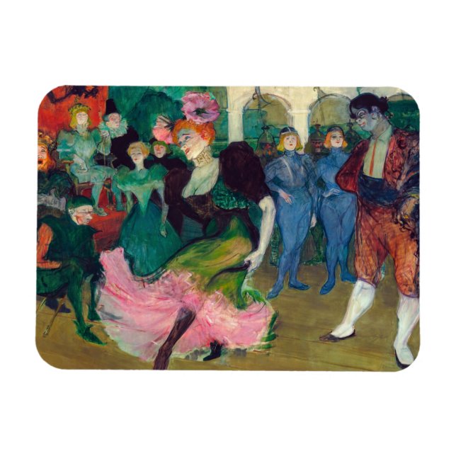 Toulouse-Lautrec - Marcelle Lender, Dancing Bolero Magnet (Horisontell)