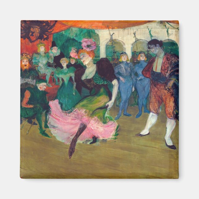 Toulouse-Lautrec - Marcelle Lender, Dancing Bolero Magnet (Framsidan)