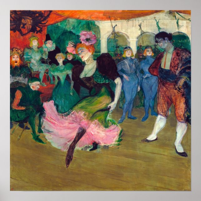 Toulouse-Lautrec - Marcelle Lender, Dancing Bolero Poster (Framsidan)