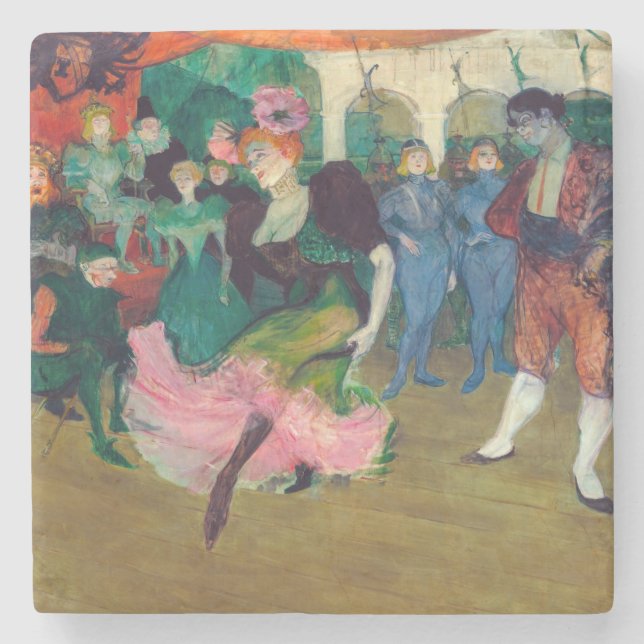 Toulouse-Lautrec - Marcelle Lender, Dancing Bolero Stenunderlägg (Framsidan)