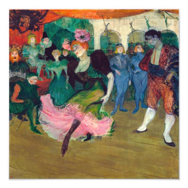 Toulouse-Lautrec - Marcelle Lender, som dansar Bol Fototryck (Framsidan)