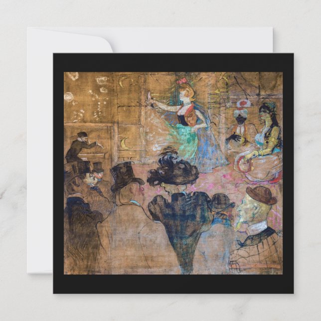 Toulouse-Lautrec - Moorish Dance / Almehs Inbjudningar (Framsida)
