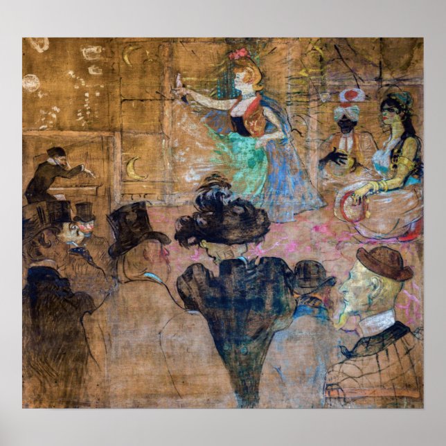 Toulouse-Lautrec - Moorish Dance / Almehs Poster (Framsidan)