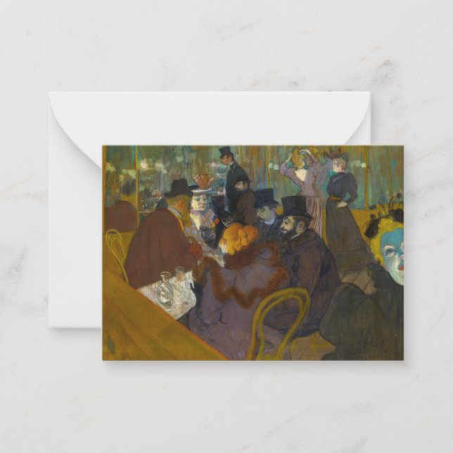 Toulouse-Lautrec - På väg Anteckningskort (Framsida)