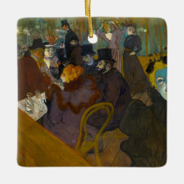 Toulouse-Lautrec - På väg Julgransprydnad Keramik (Framsida)
