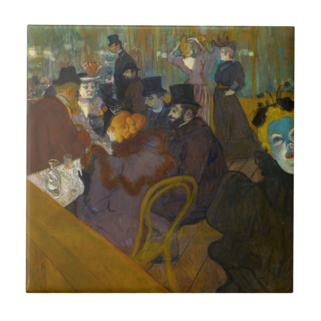Toulouse-Lautrec - På väg Kakelplatta (Framsidan)