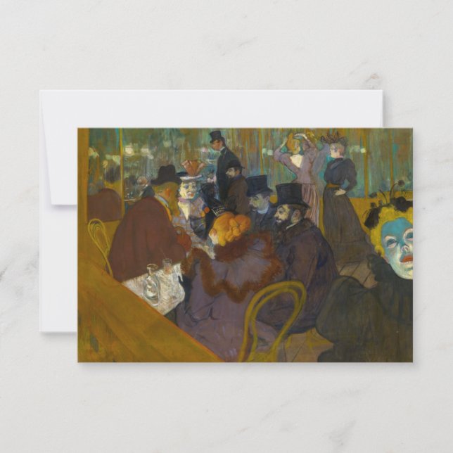 Toulouse-Lautrec - På väg Tack Kort (Framsida)