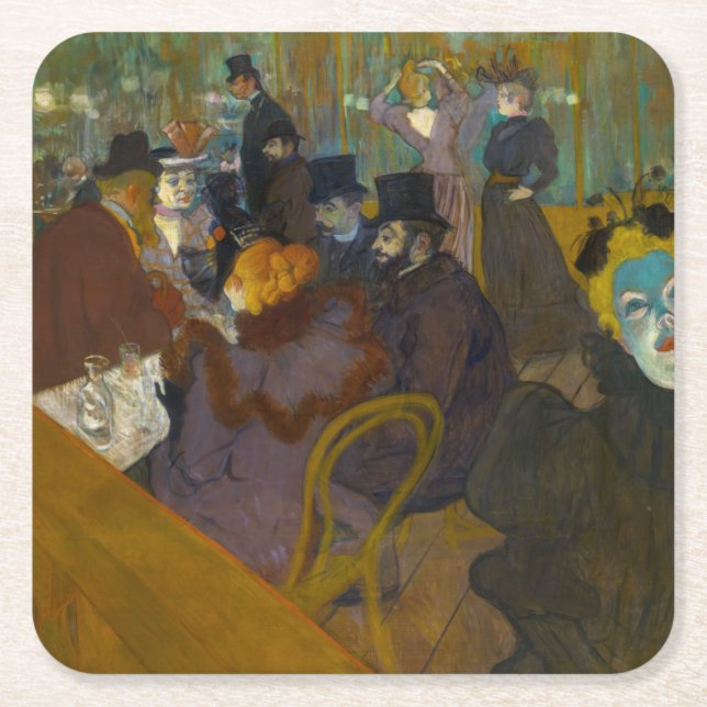 Toulouse-Lautrec - På väg Underlägg Papper Kvadrat (Framsidan)