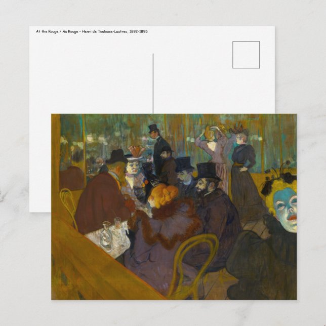 Toulouse-Lautrec - På väg Vykort (Fram/baksida)