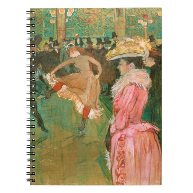 Toulouse-Lautrec - På vägen, dansen Anteckningsbok (Framsidan)