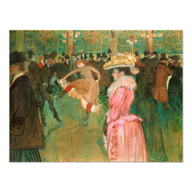 Toulouse-Lautrec - På vägen, dansen Fototryck (Framsidan)