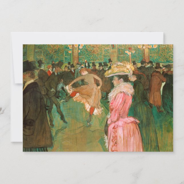 Toulouse-Lautrec - På vägen, dansen Inbjudningar (Framsida)