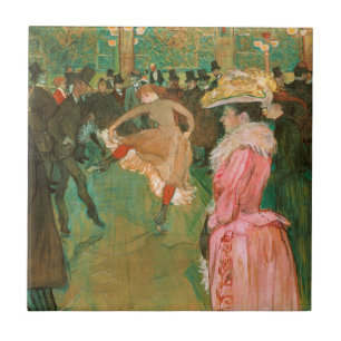 Toulouse-Lautrec - På vägen, dansen Kakelplatta