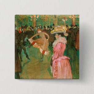 Toulouse-Lautrec - På vägen, dansen Knapp