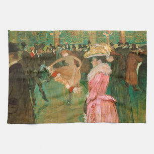 Toulouse-Lautrec - På vägen, dansen Kökshandduk