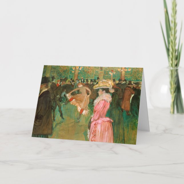 Toulouse-Lautrec - På vägen, dansen Kort (Framsida)
