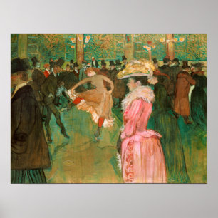 Toulouse-Lautrec - På vägen, dansen Poster