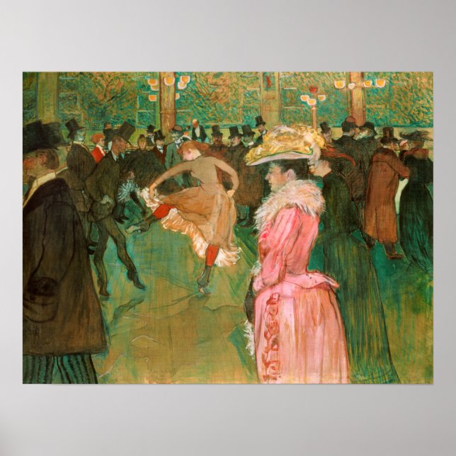 Toulouse-Lautrec - På vägen, dansen Poster (Framsidan)