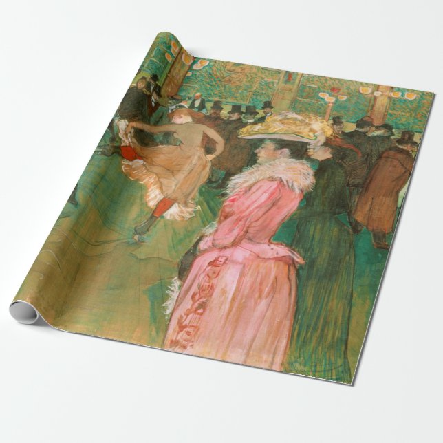 Toulouse-Lautrec - På vägen, dansen Presentpapper (Utrullad)