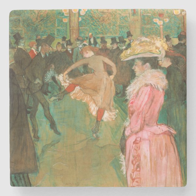 Toulouse-Lautrec - På vägen, dansen Stenunderlägg (Framsidan)