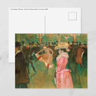 Toulouse-Lautrec - På vägen, dansen Vykort