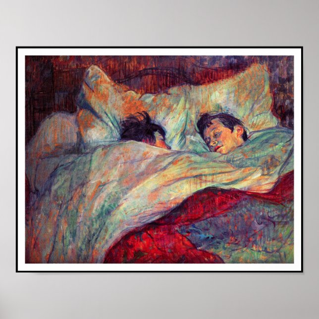 Toulouse-Lautrec - par i bed Poster (Framsidan)
