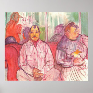 Toulouse-Lautrec - Parade av bordellvärdparet 1894 Poster