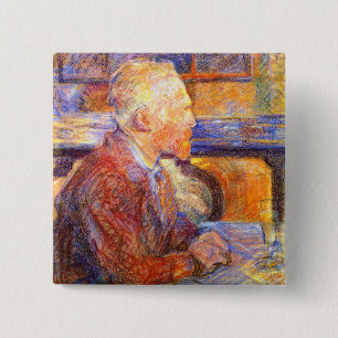 Toulouse-Lautrec Porträtt av Van Gogh Knapp