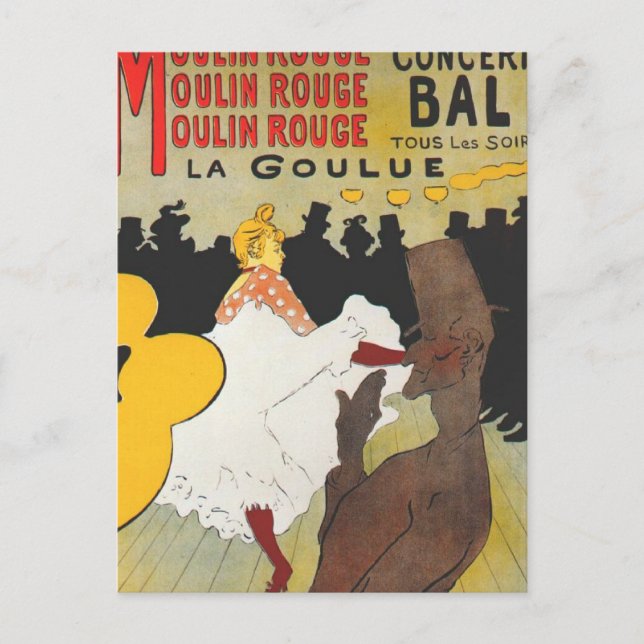 Toulouse Lautrec Poster Art Vykort (Framsida)