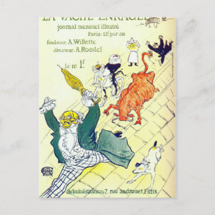 Toulouse Lautrec Poster Art Vykort