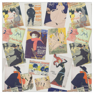 Toulouse-Lautrec Poster Mönster Tyg