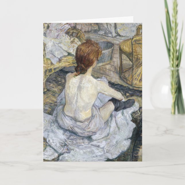 Toulouse-Lautrec - Rousse / La Toilette Kort (Framsida)
