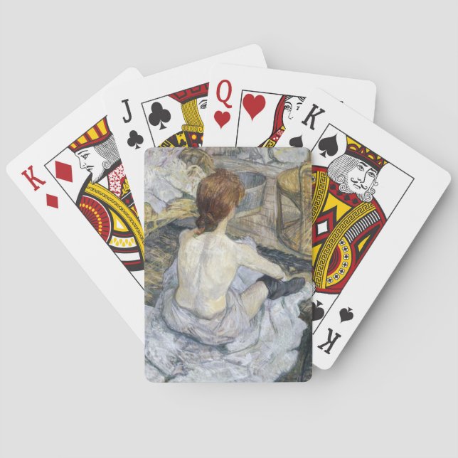 Toulouse-Lautrec - Rousse / Toilet Casinokort (Baksidan)