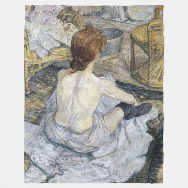 Toulouse-Lautrec - Rousse / Toilet Fleecefilt (Framsidan)