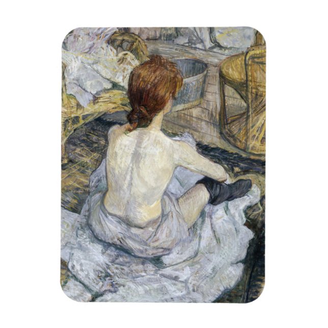 Toulouse-Lautrec - Rousse / Toilet Magnet (Vertikal)