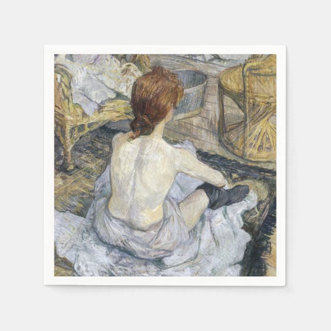 Toulouse-Lautrec - Rousse / Toilet Pappersservett (Framsidan)