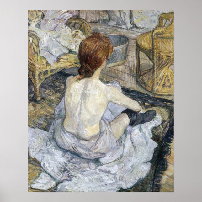 Toulouse-Lautrec - Rousse / Toilet Poster (Framsidan)