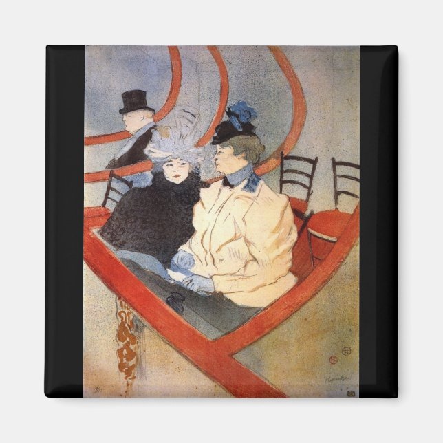 Toulouse-Lautrec:s loge 2 Magnet (Framsidan)