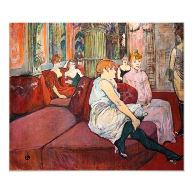 Toulouse-Lautrec - Salon, rue des Moulins Fototryck (Framsidan)