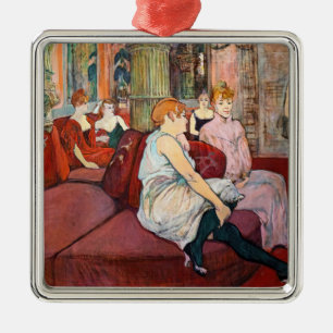 Toulouse-Lautrec - Salon, rue des Moulins Julgransprydnad Metall