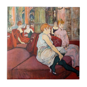 Toulouse-Lautrec - Salon, rue des Moulins Kakelplatta