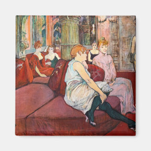 Toulouse-Lautrec - Salon, rue des Moulins Magnet