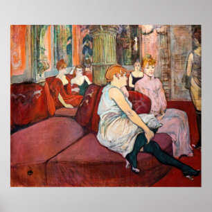 Toulouse-Lautrec - Salon, rue des Moulins Poster