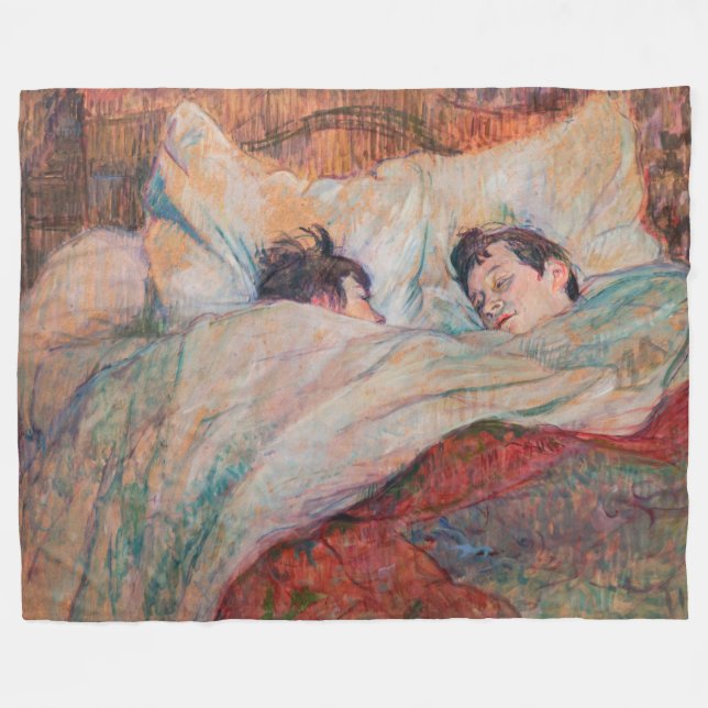 Toulouse-Lautrec - Sängen Fleecefilt (Framsidan (Horisontell))
