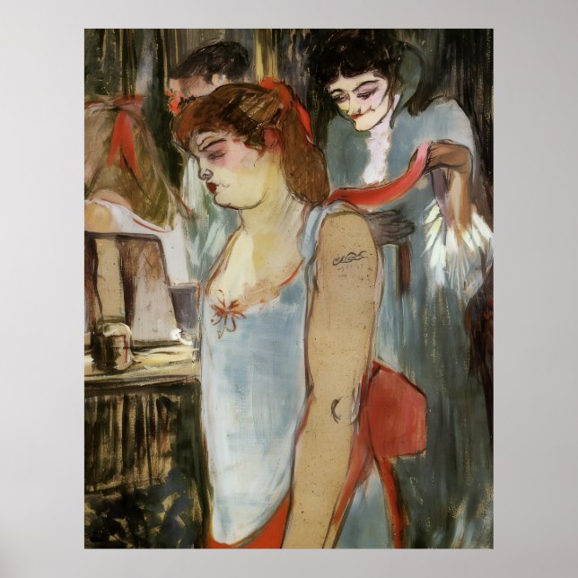 Toulouse-Lautrec - Tattoed Woman Poster (Framsidan)