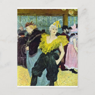 Toulouse Lautrec the Clowness vintage bild Vykort