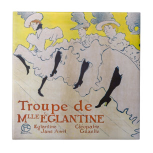 Toulouse-Lautrec - Troupe de Mlle Eglantine Kakelplatta