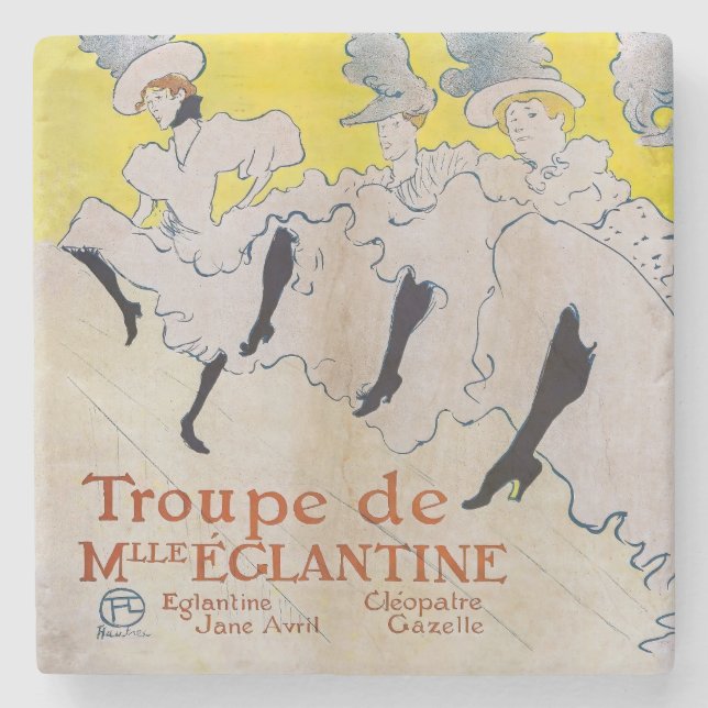 Toulouse-Lautrec - Troupe de Mlle Eglantine Stenunderlägg (Framsidan)