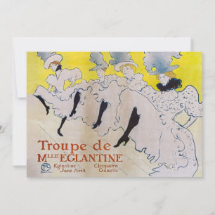 Toulouse-Lautrec - Troupe de Mlle Eglantine Tack Kort